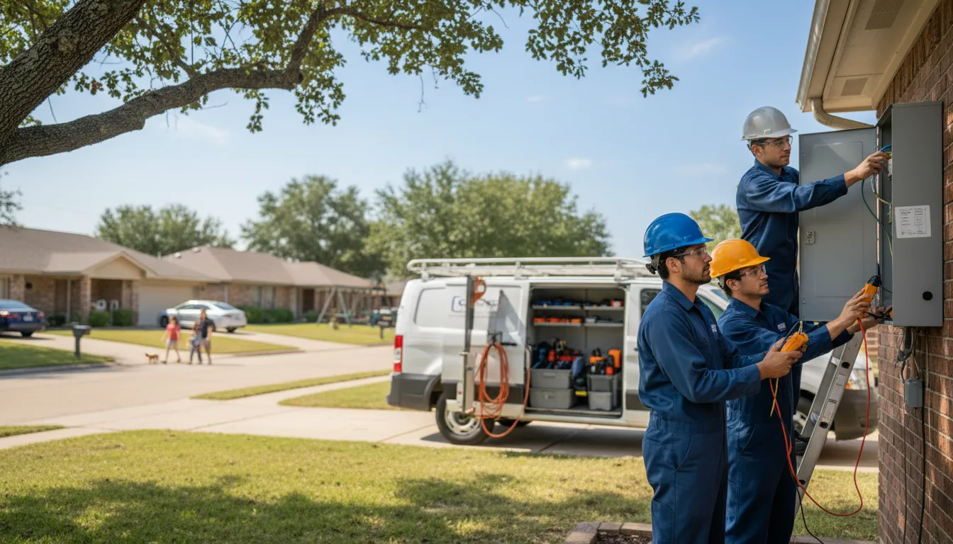 Certified electrician providing emergency electrical services in Bronte, TX